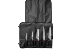Mallette de 5 couteaux de cuisine Wusaki Pakka X50 manches pakkawood