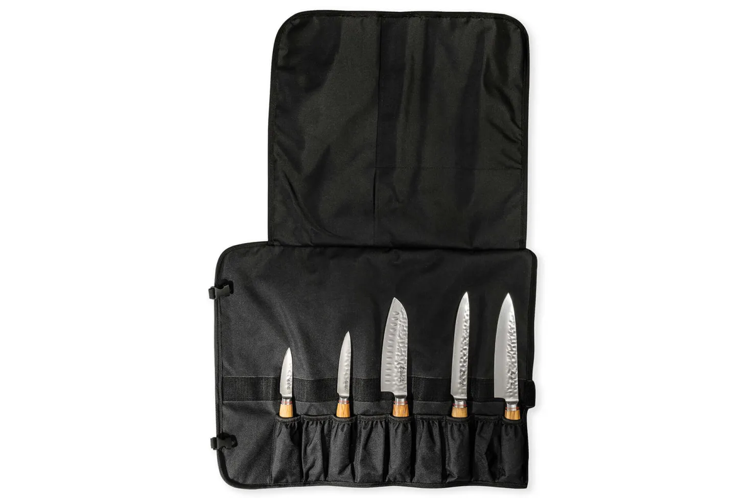 Mallette de 5 couteaux de cuisine Wusaki Damas 10Cr manches en olivier