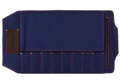 Mallette de couteaux vide Guillaume Léonard 8 places bleue