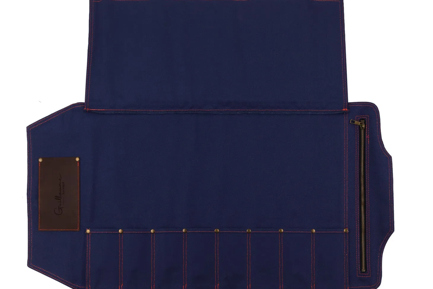 Mallette de couteaux vide Guillaume Léonard 8 places bleue