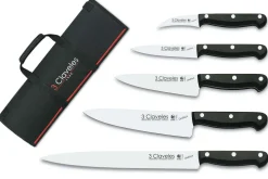 Mallette du cuisinier 5 couteaux professionnels 3 Claveles Uniblock