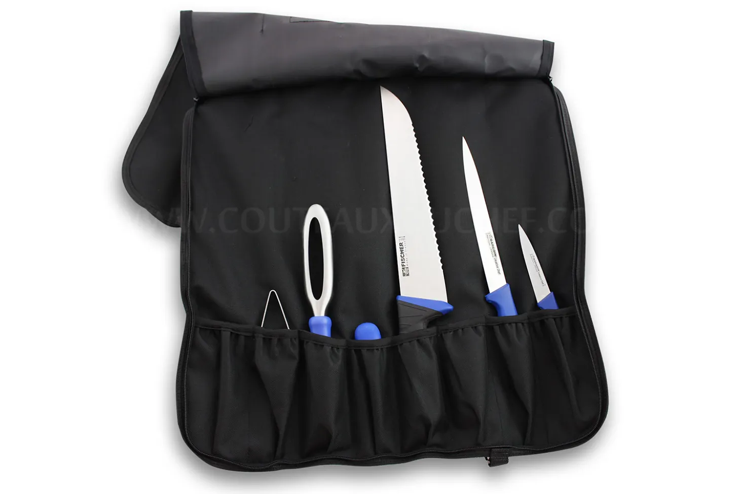 Mallette du poissonnier Fischer Bargoin 6 couteaux et ustensiles