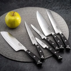 Mallette extra plate 5 couteaux de cuisine Sabatier Trompette Vulcano