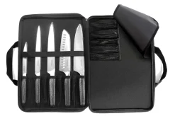 Mallette extra plate 5 couteaux de cuisine Sabatier Trompette Asean tout inox