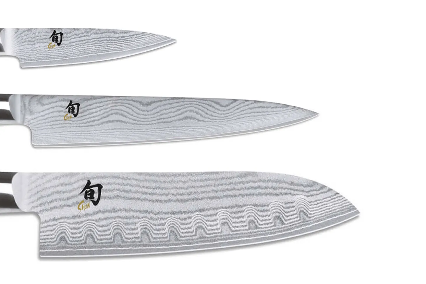 Mallette Kai Shun Classic 3 couteaux japonais damassés