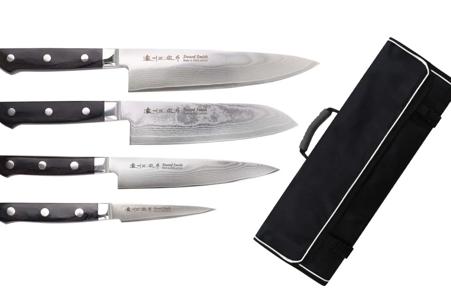 Mallette Satake Cutlery Damas 69 couches 4 couteaux japonais