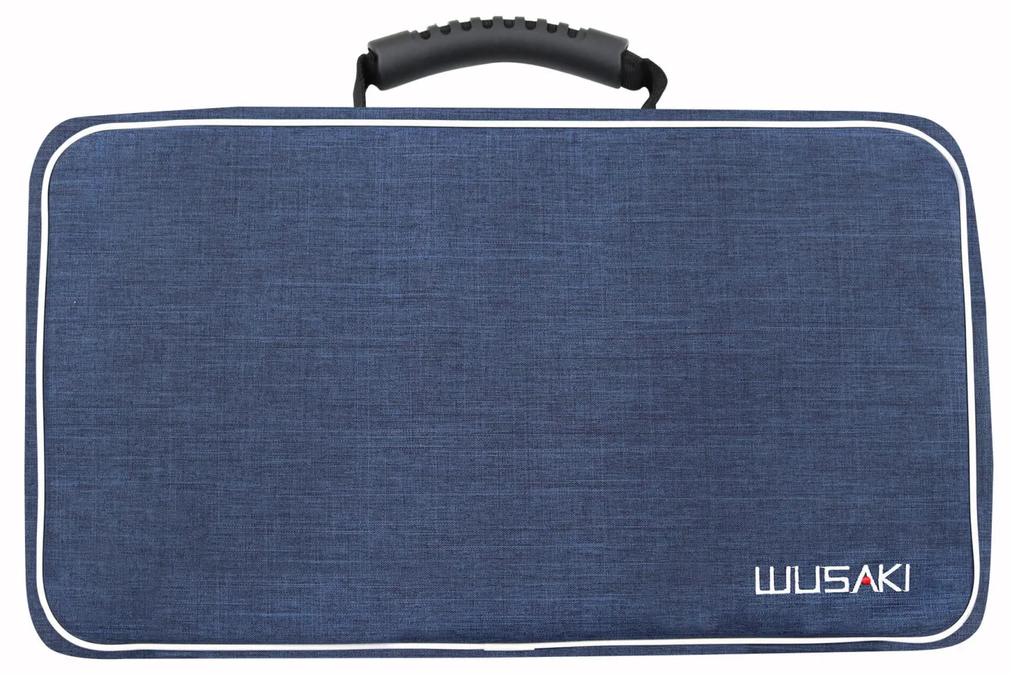 Mallette vide Wusaki bleue pour 21 couteaux et ustensiles + 1 grande poche de rangement