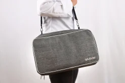 Mallette vide Wusaki grise pour 21 couteaux et ustensiles + 1 grande poche de rangement