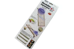Mandoline japonaise professionnelle Benriner 3 lames + poussoir extra large