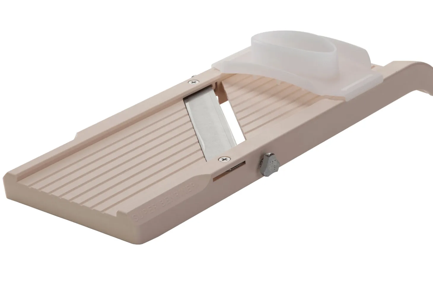 Mandoline japonaise professionnelle Super Benriner 3 lames + poussoir - Epaisseur réglable 0,5 à 4mm