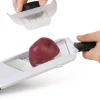Mandoline à main OXO pour rondelles avec poussoir