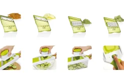 Mandoline multifonction réglable Kitchen Artist 4 lames interchangeables acier inox