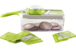 Mandoline multifonction réglable Kitchen Artist 4 lames interchangeables acier inox