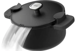 Marmite antiadhérente Berghoff Leo Phantom en aluminium 28cm avec couvercle et maniques