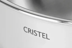 Marmite Cristel Castel'Pro en acier inoxydable 18/10 3 ply + couvercle tout inox