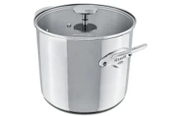Marmite Mauviel M'Cook Accessoire en fonte d'inox compatible induction 24cm avec couvercle en verre