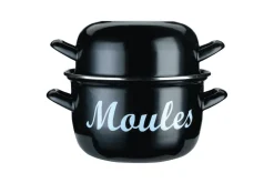 Marmite à moules KitchenCraft World of Flavors en acier émaillé
