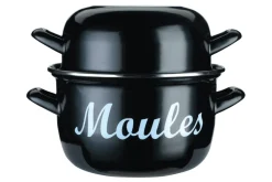 Marmite à moules KitchenCraft World of Flavors en acier émaillé