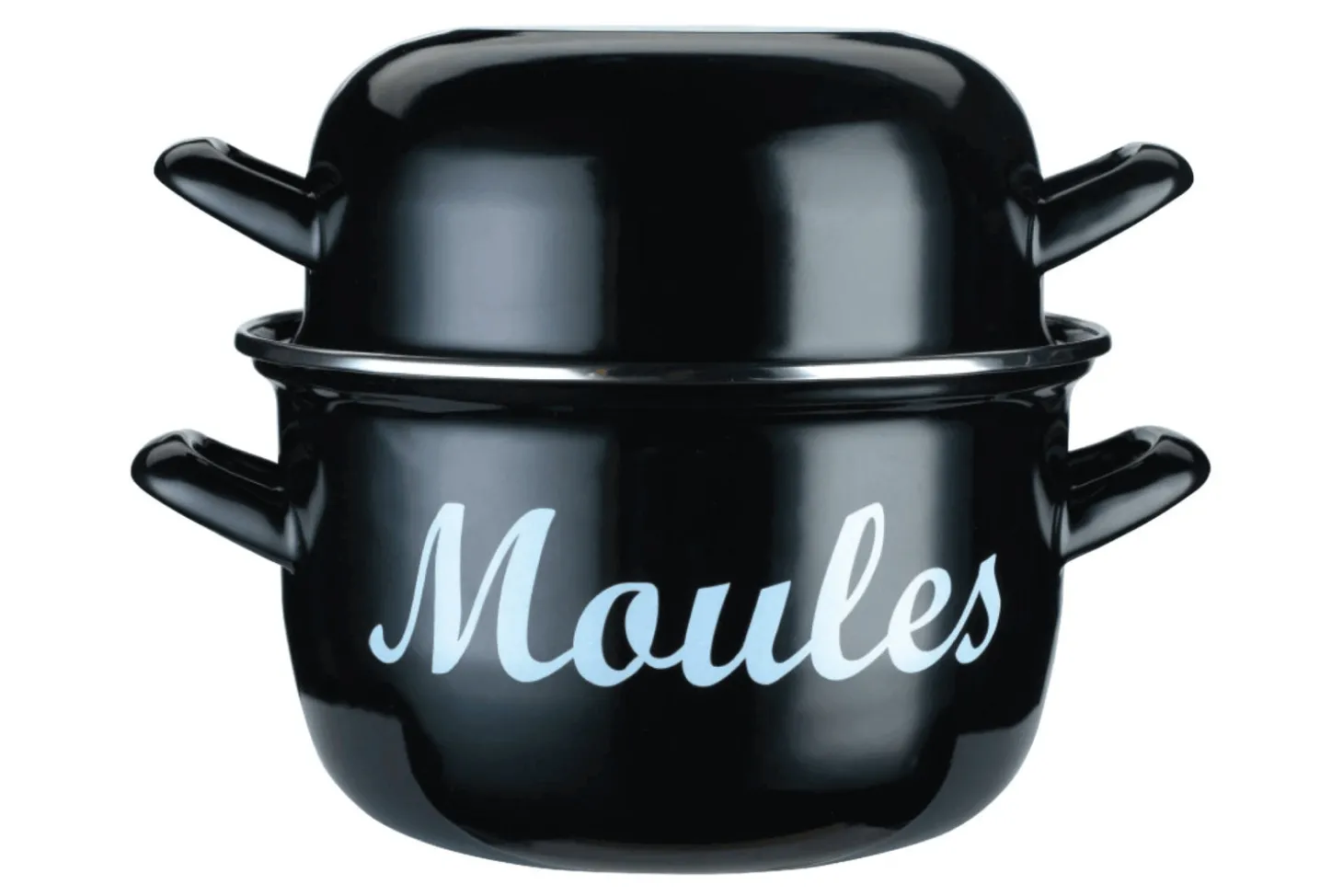 Marmite à moules KitchenCraft World of Flavors en acier émaillé
