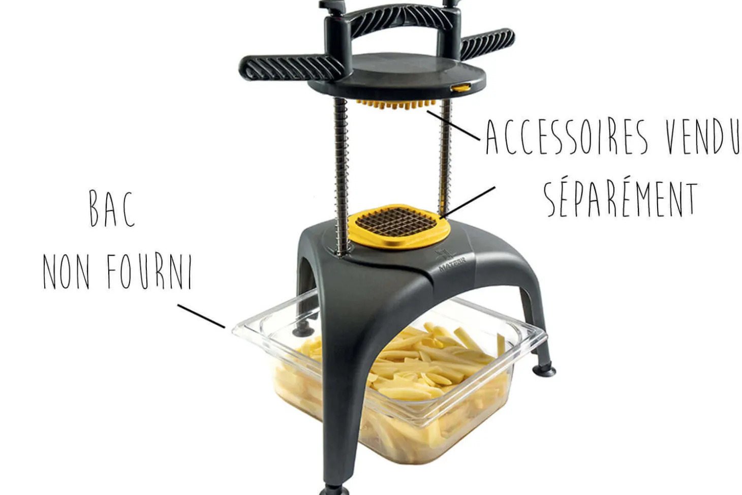 Matfer Prep Chef Actionneur sans support et accessoires