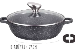 Mijoteuse en fonte Pradel Excellence Premium 24cm façon pierre tous feux/ induction