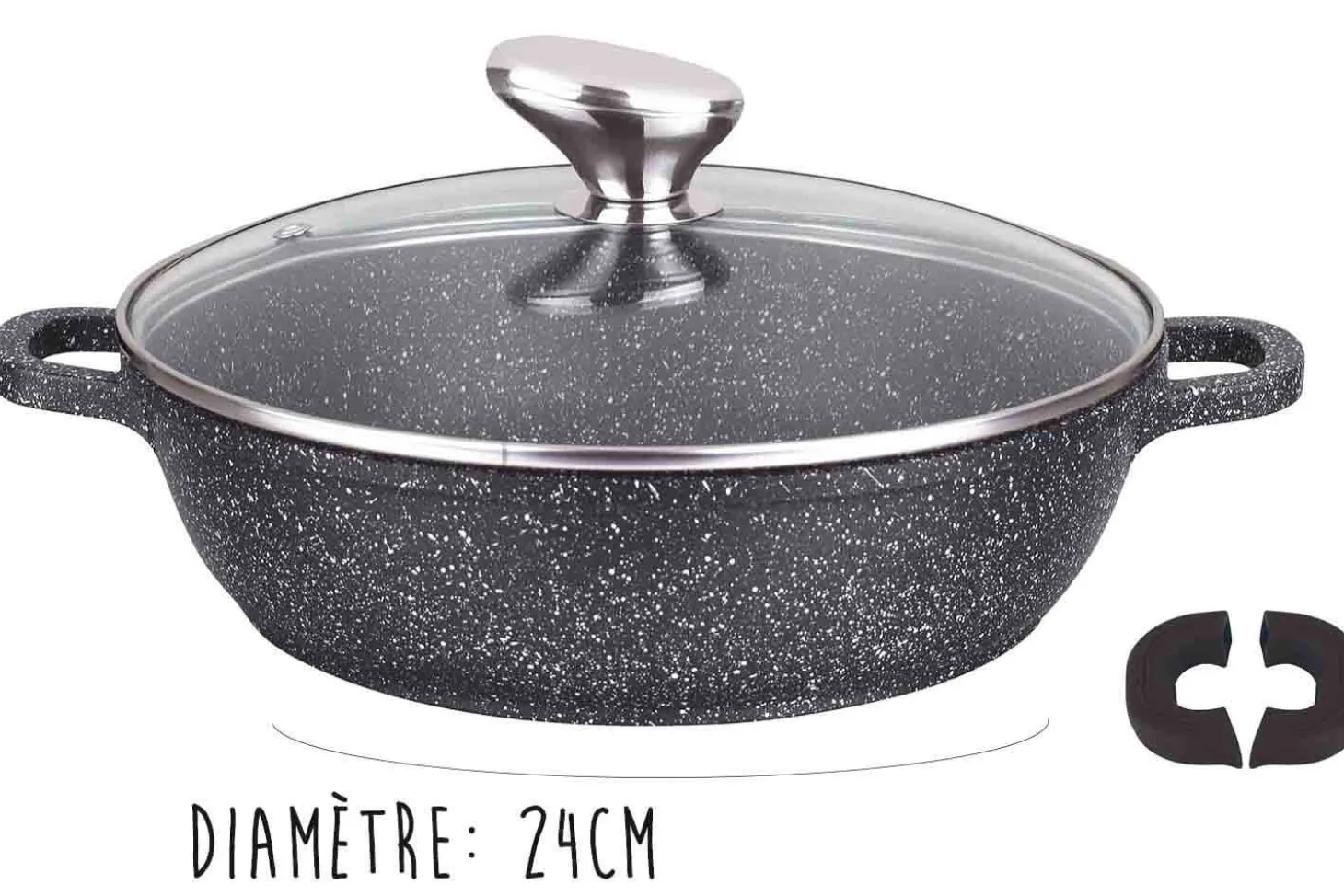 Mijoteuse en fonte Pradel Excellence Premium 24cm façon pierre tous feux/ induction