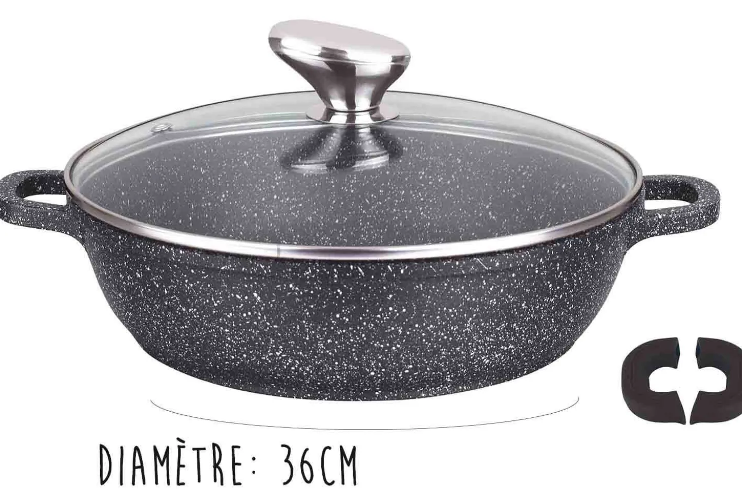 Mijoteuse en fonte Pradel Excellence Premium 36cm façon pierre tous feux/ induction