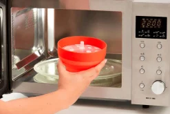 Mini bol à popcorns Lékué pour micro ondes en silicone diamètre 12,7cm
