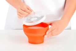 Mini bol à popcorns Lékué pour micro ondes en silicone diamètre 12,7cm