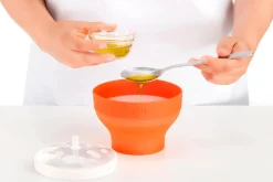 Mini bol à popcorns Lékué pour micro ondes en silicone diamètre 12,7cm