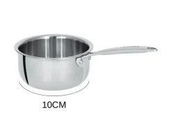 Mini casserole saucier Cristel Castel'Pro en acier inoxydable 18/10 3 ply