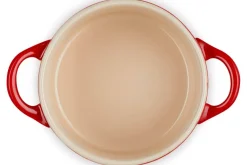 Mini cocotte ronde en céramique Le Creuset 10cm Cerise