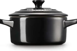 Mini cocotte ronde en céramique Le Creuset 10cm Noir Onyx