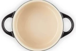 Mini cocotte ronde en céramique Le Creuset 10cm Noir Onyx