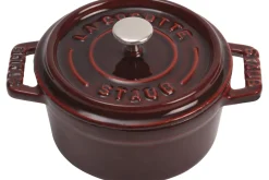 Mini cocotte Staub ronde en fonte émaillée grenadine 10cm