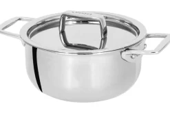 Mini faitout Cristel Castel'Pro en acier inoxydable 18/10 3 ply