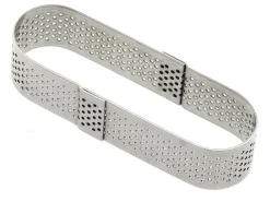 Mini moule perforé oblong Mallard Ferrière en inox