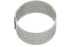 Mini moule perforé rond Mallard Ferrière pour petits fours en inox