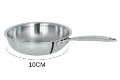 Mini poêle sautoir Cristel Castel'Pro en acier inoxydable 18/10 3 ply