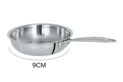 Mini poêle sautoir Cristel Castel'Pro en acier inoxydable 18/10 3 ply