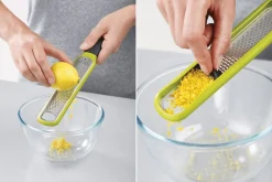 Mini râpe zesteur Joseph Joseph Handi-Zest avec système de nettoyage vert