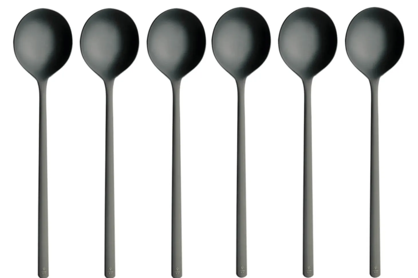 Ménagère 24 couverts Comas Atlantida Ice Black en acier inoxydable