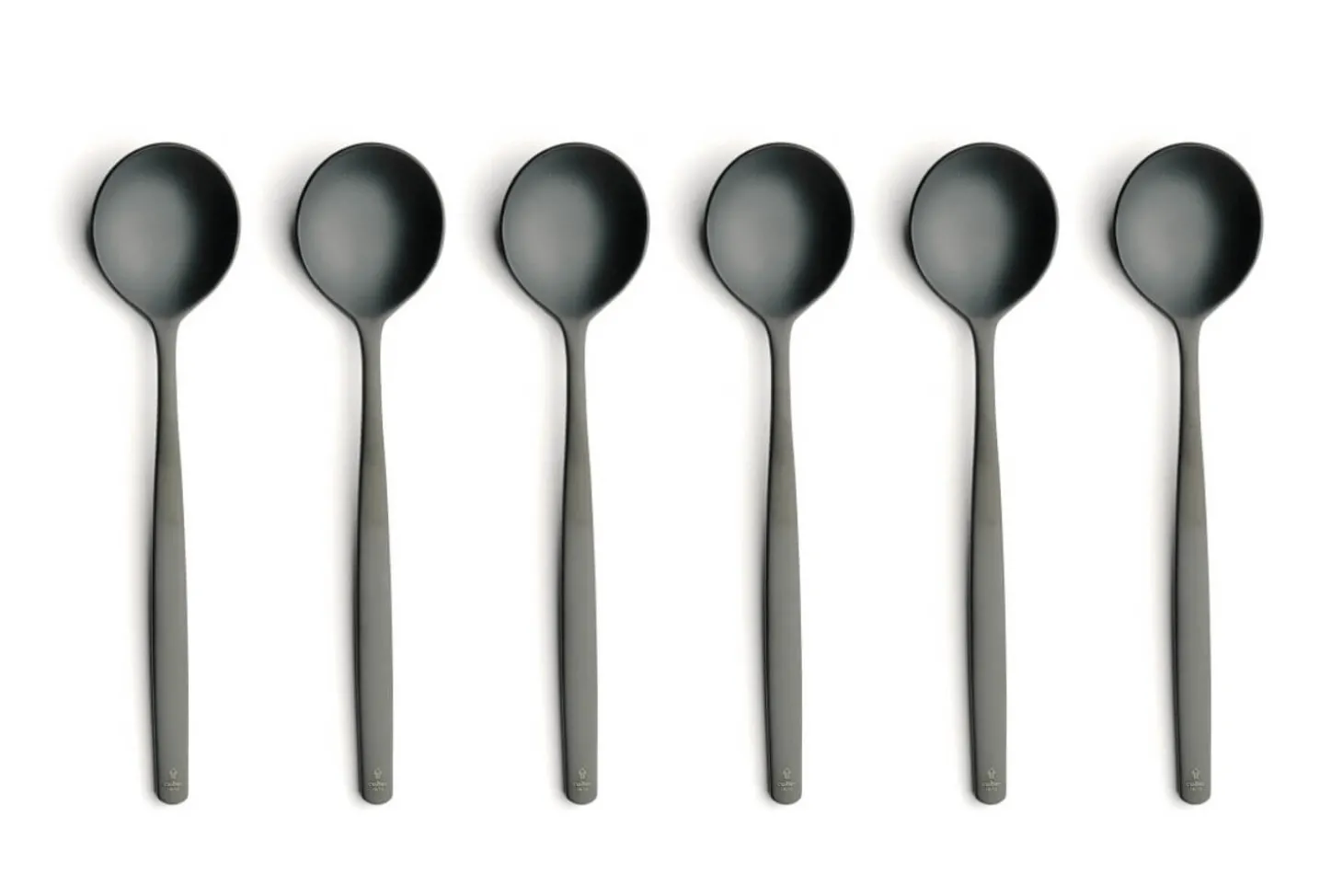 Ménagère 24 couverts Comas Atlantida Ice Black en acier inoxydable