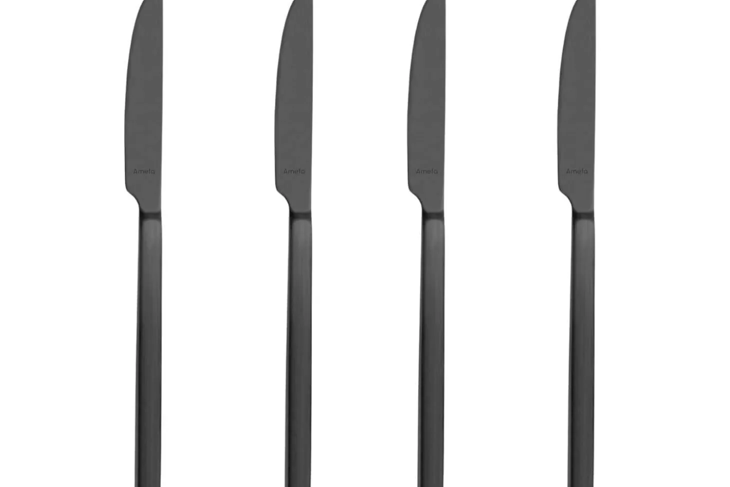 Ménagère 16 couverts de table Amefa Square en acier inoxydable 18/0 - Finition noire