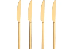 Ménagère 16 couverts de table Amefa Square en acier inoxydable 18/0 - Finition dorée