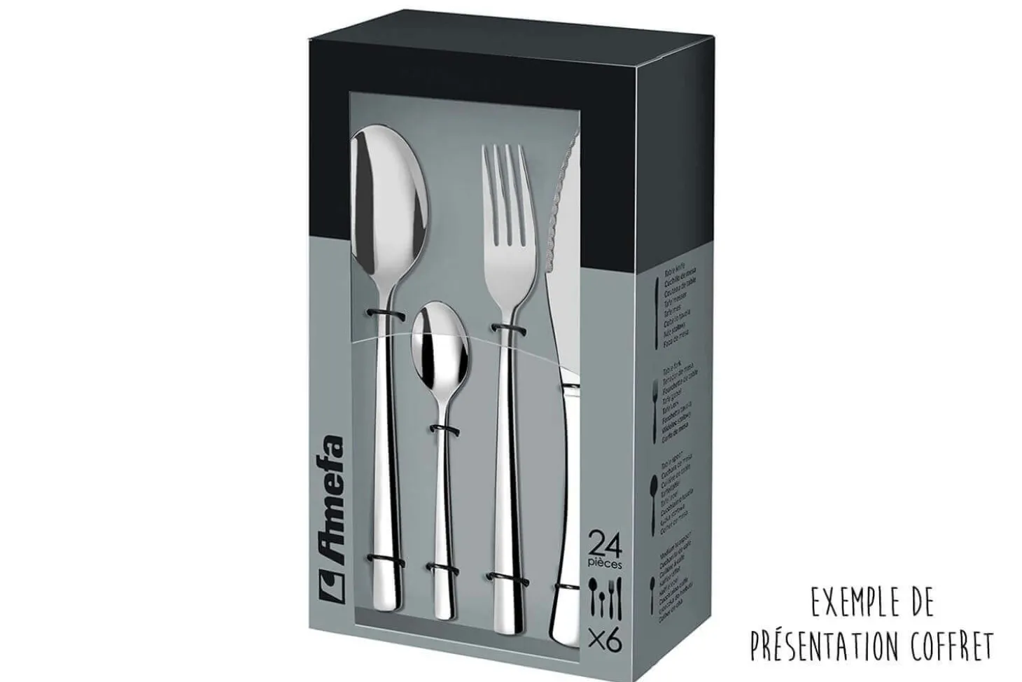 Ménagère 24 couverts de table Hôtel Amefa inox 18/0