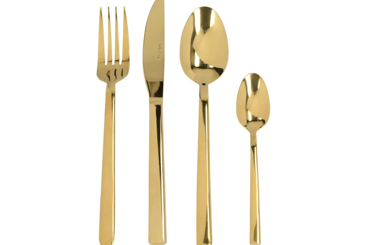 Ménagère 16 couverts Mikasa Ciara Diseno en acier inox doré