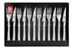Ménagère 12 pièces Icel acier inox couteaux bouts pointus