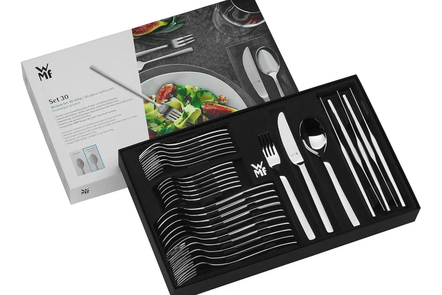 Ménagère 30 pièces WMF Philadelphia en acier inox 18/10 Cromargan