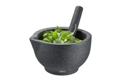 Mortier avec pilon Gefu Grino fait main en porcelaine diamètre 13,5cm